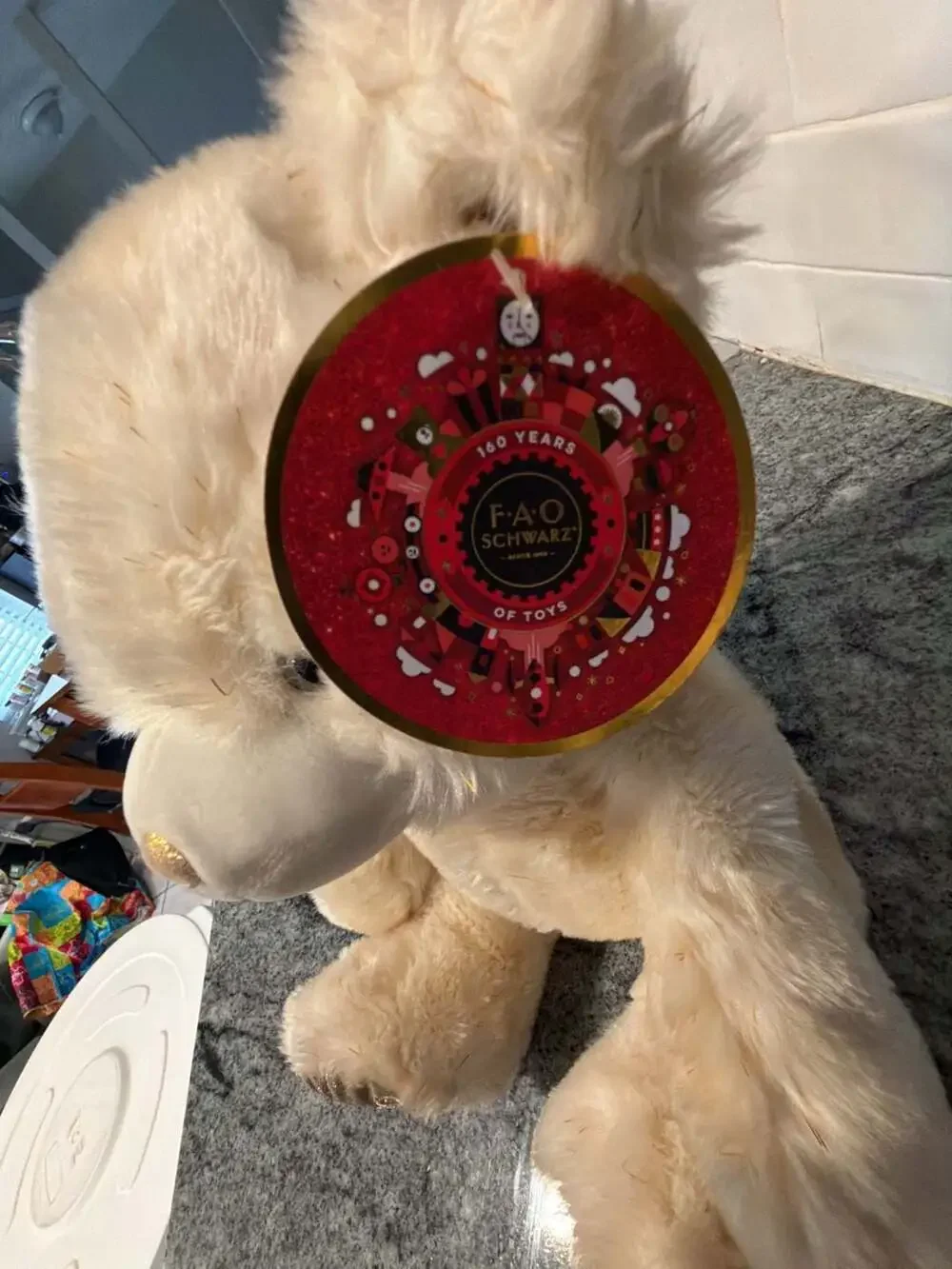 Fao Schwarz 160 Years Of Toys Glitter Bear 12 Inch Stuffed
